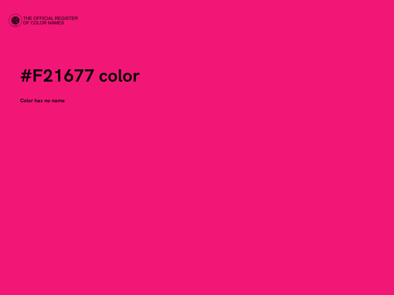 #F21677 color image
