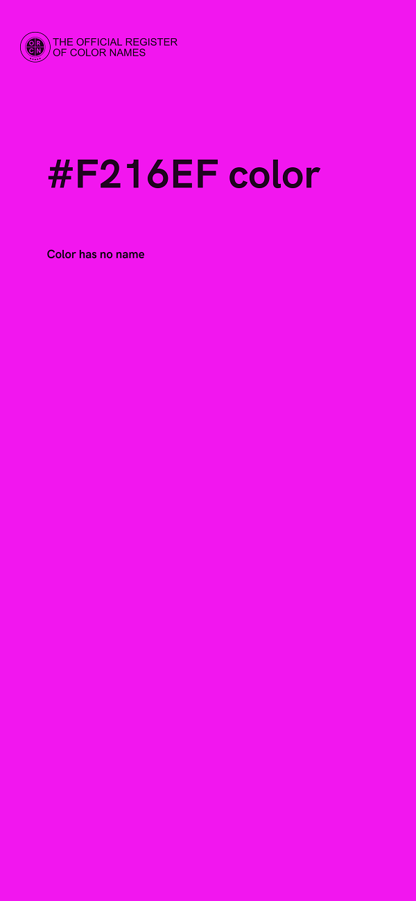 #F216EF color image