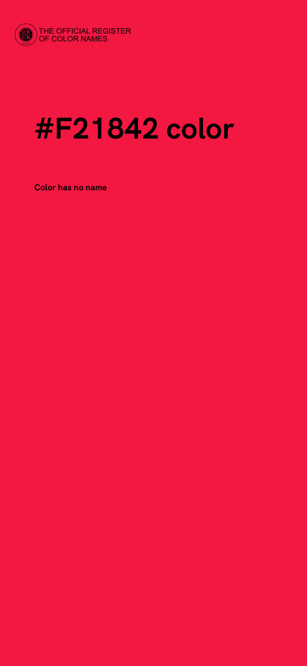 #F21842 color image