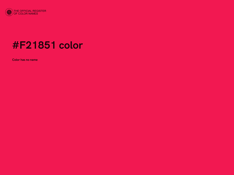 #F21851 color image