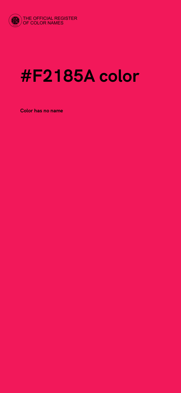 #F2185A color image