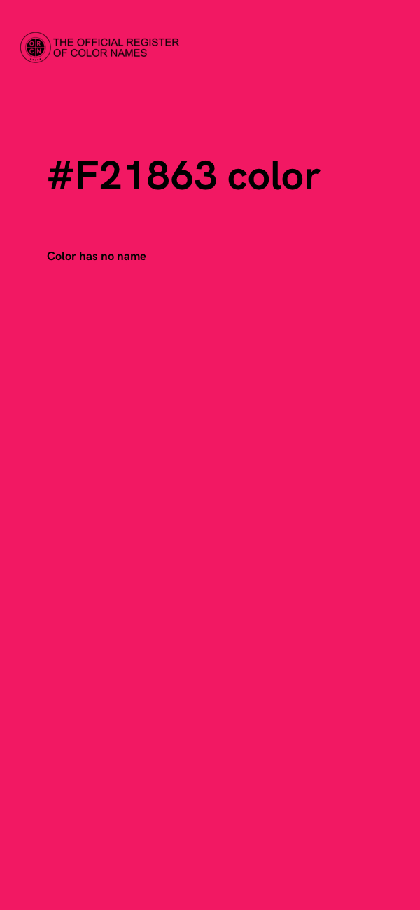 #F21863 color image