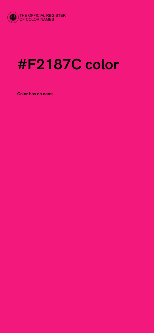 #F2187C color image