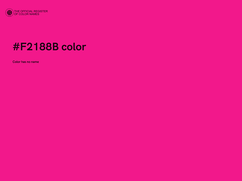 #F2188B color image