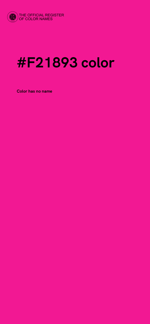 #F21893 color image