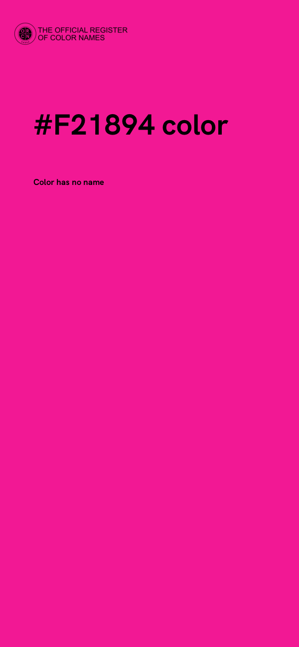 #F21894 color image