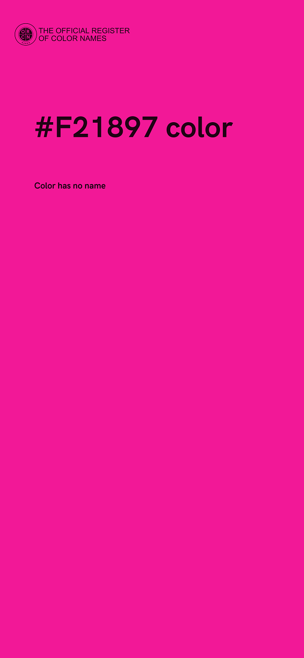 #F21897 color image