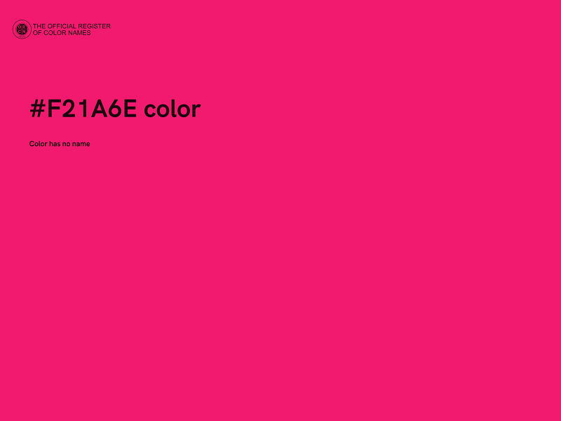 #F21A6E color image