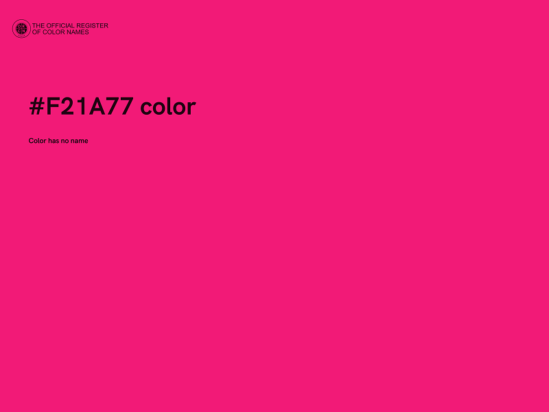 #F21A77 color image