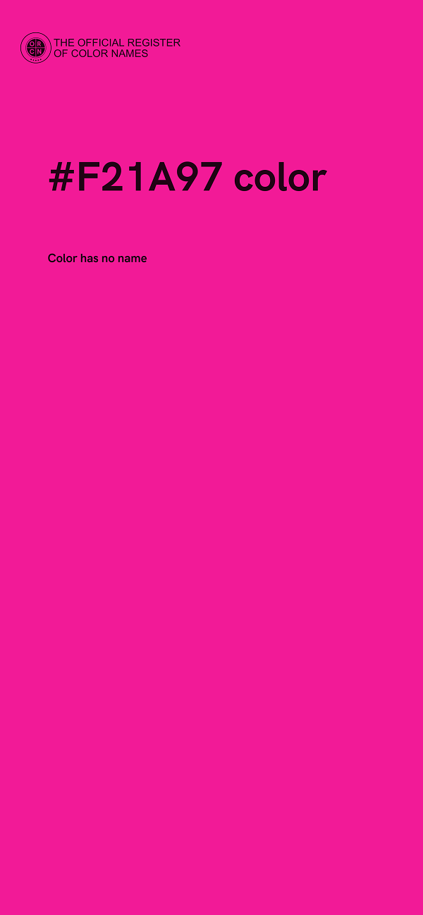 #F21A97 color image