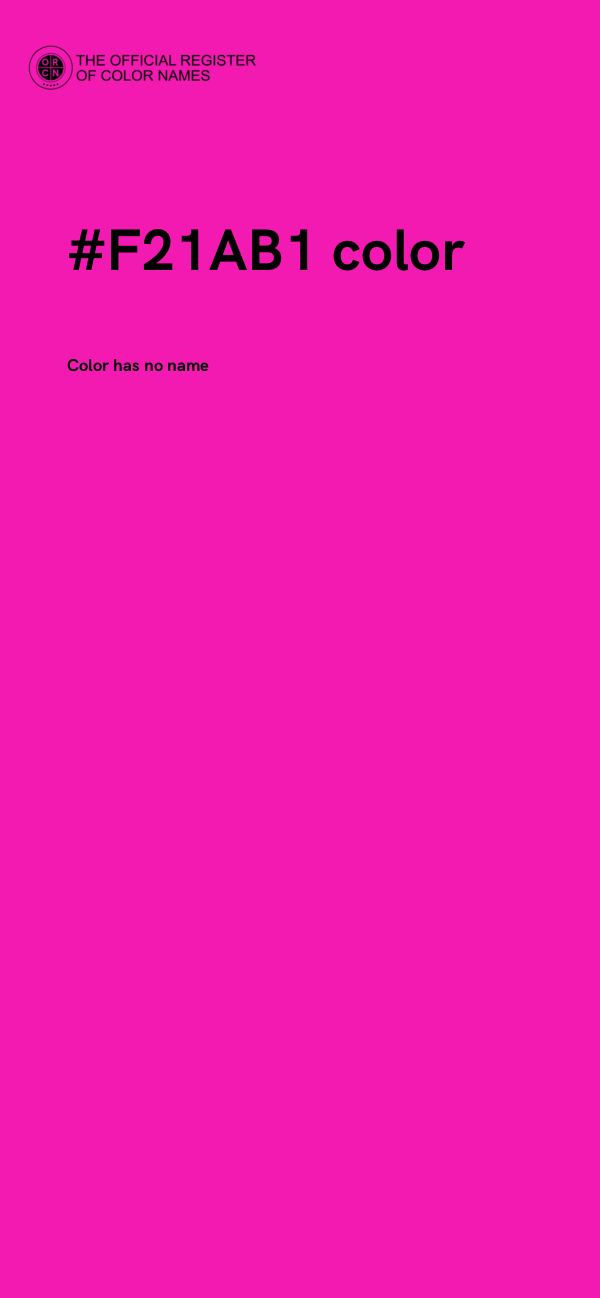 #F21AB1 color image