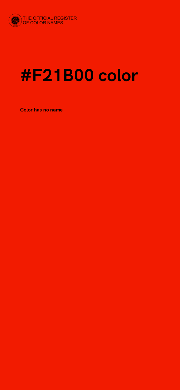 #F21B00 color image