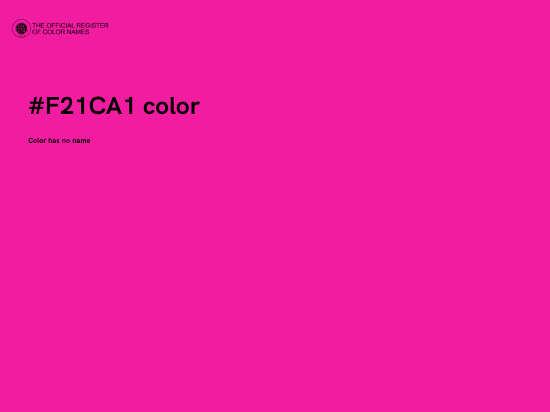#F21CA1 color image