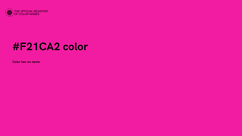 #F21CA2 color image