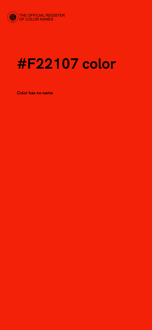 #F22107 color image