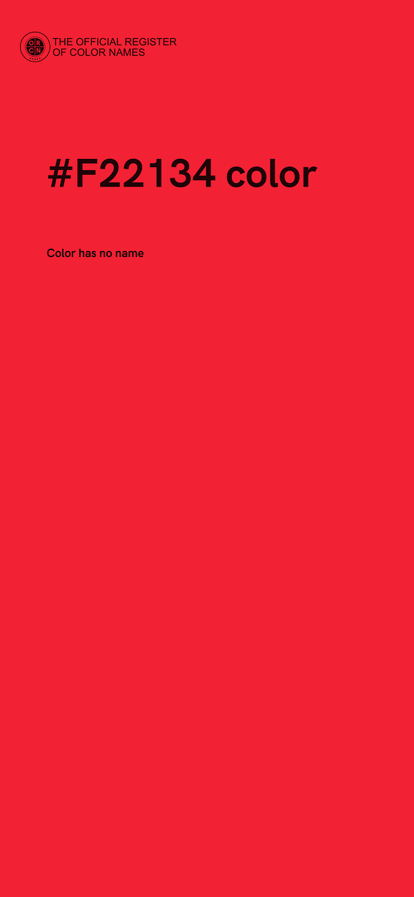 #F22134 color image