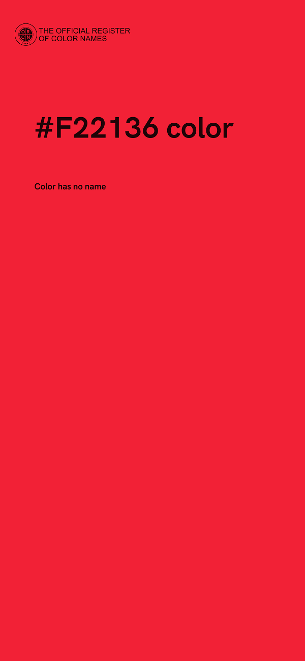 #F22136 color image