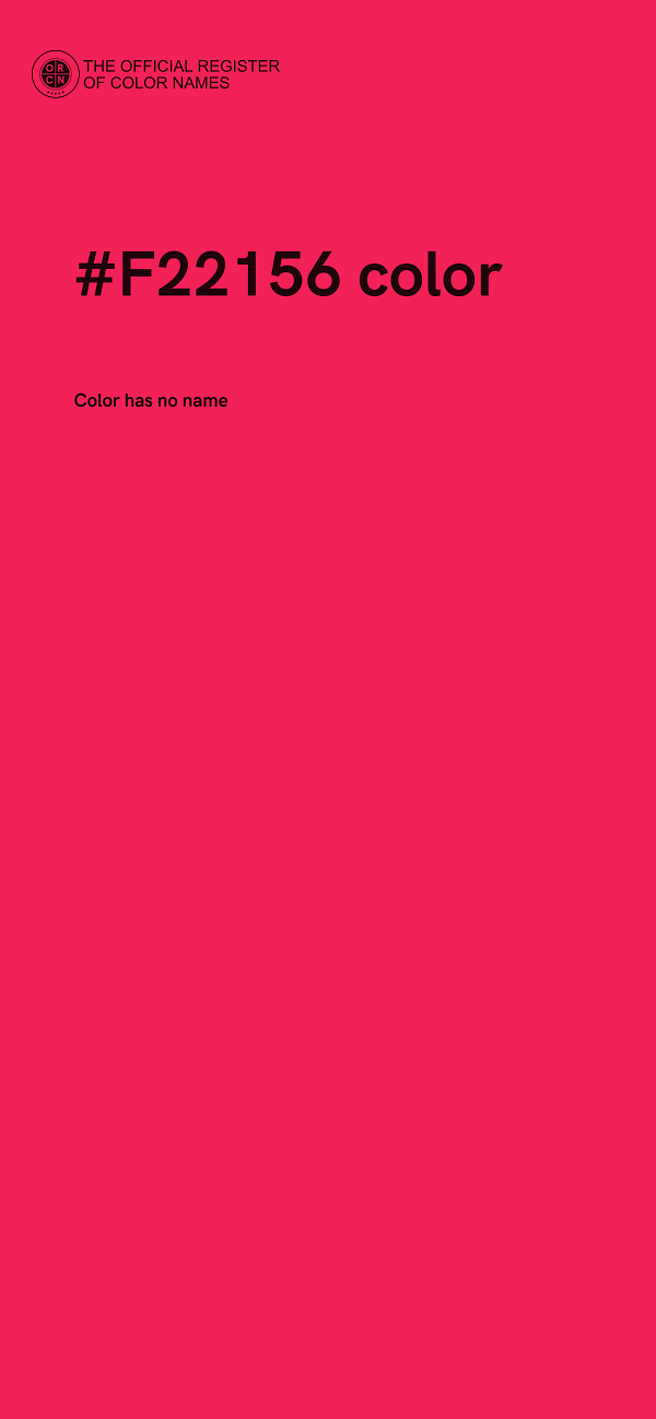 #F22156 color image