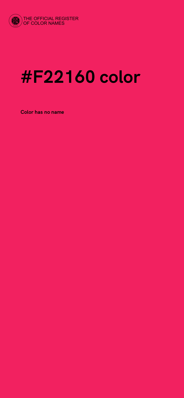 #F22160 color image