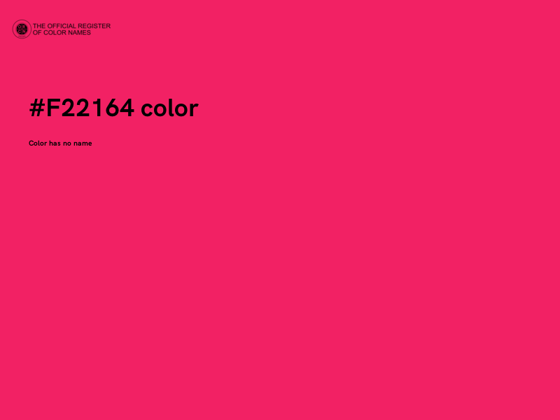 #F22164 color image