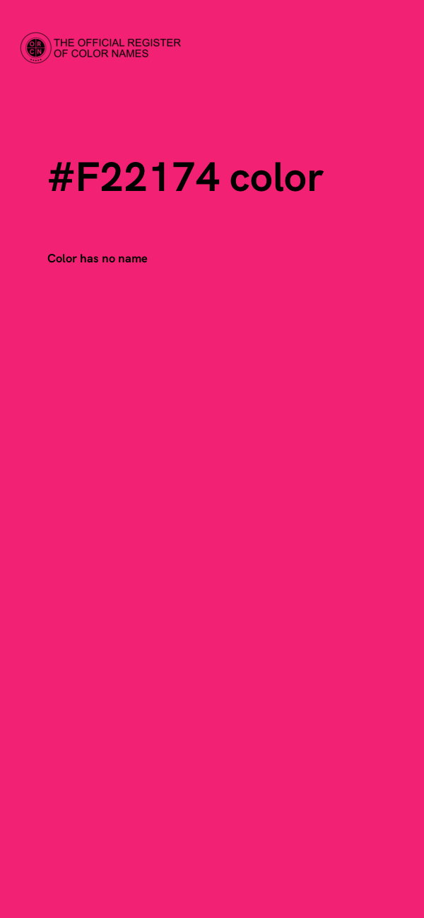 #F22174 color image