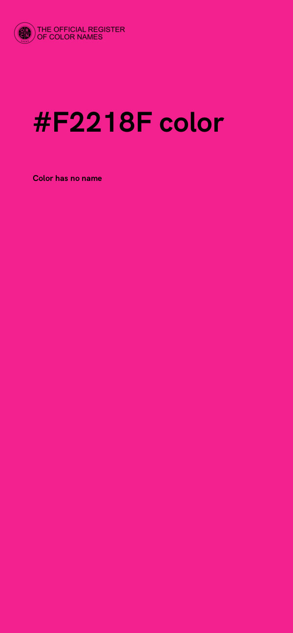 #F2218F color image