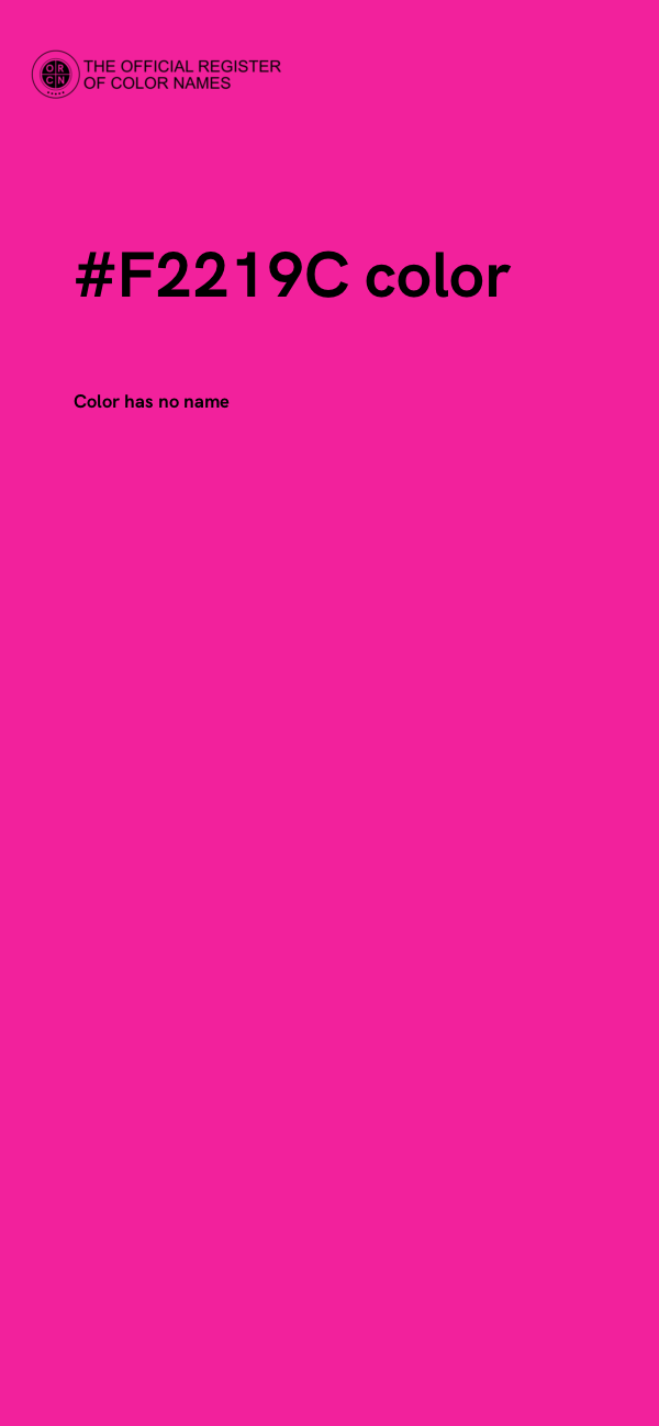 #F2219C color image