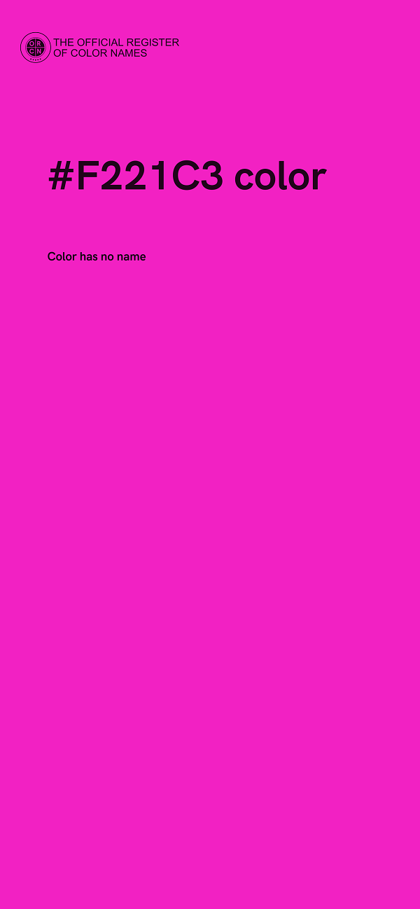 #F221C3 color image