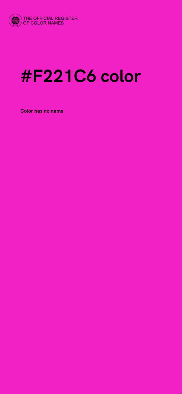 #F221C6 color image