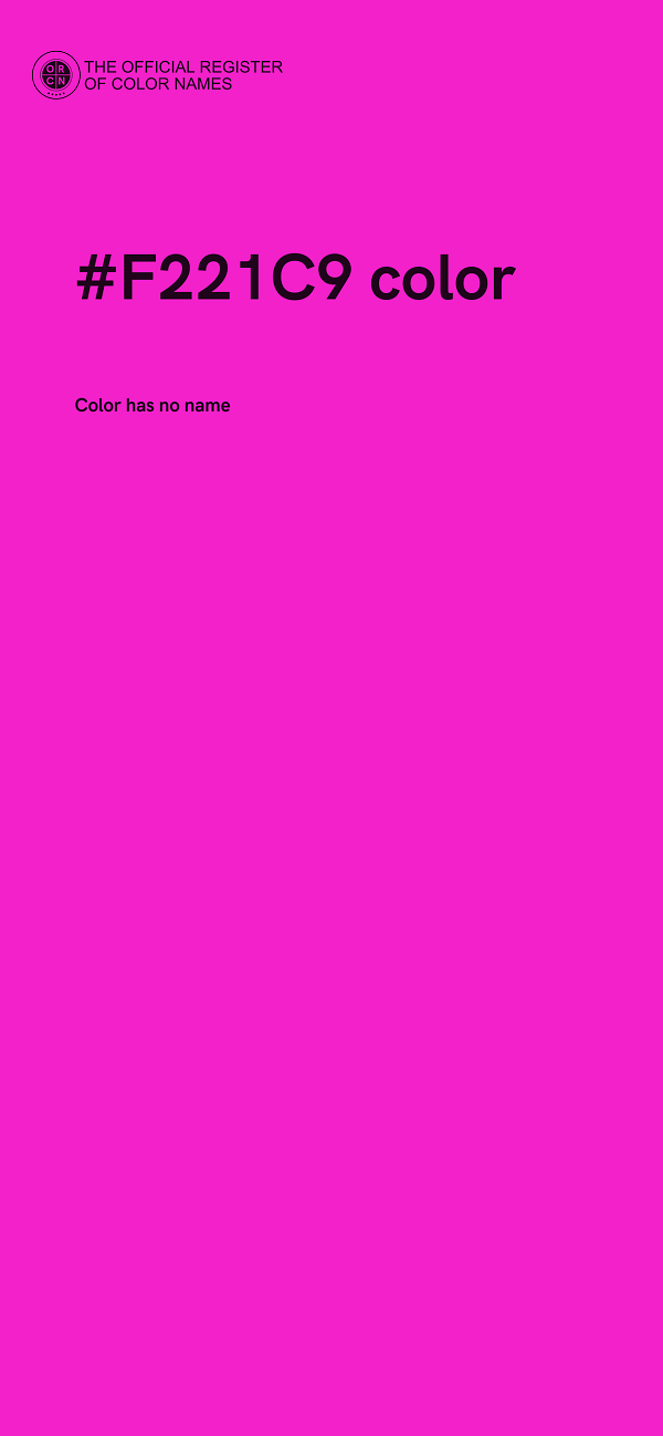 #F221C9 color image