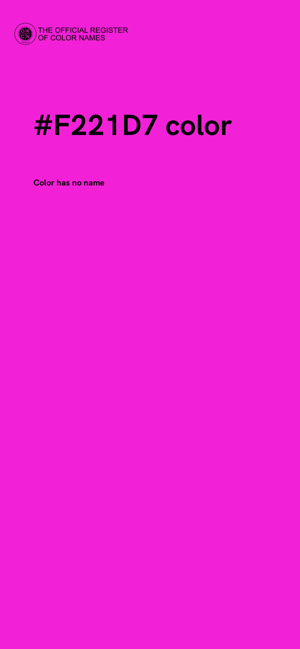 #F221D7 color image