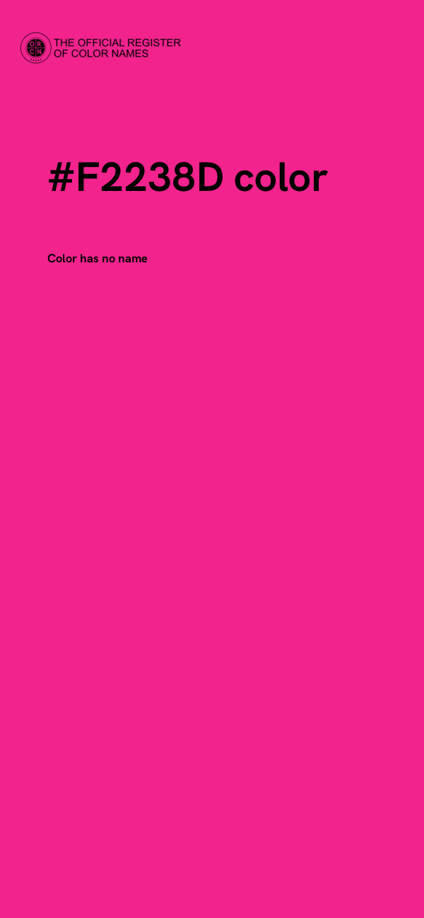 #F2238D color image