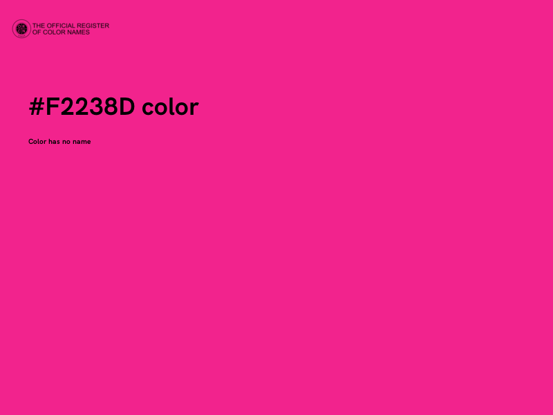 #F2238D color image