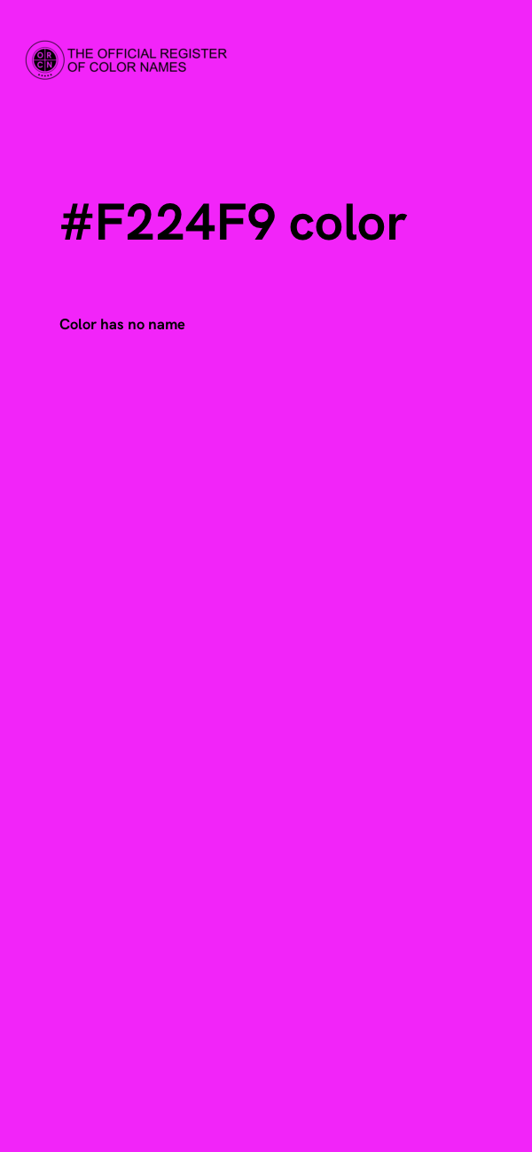#F224F9 color image