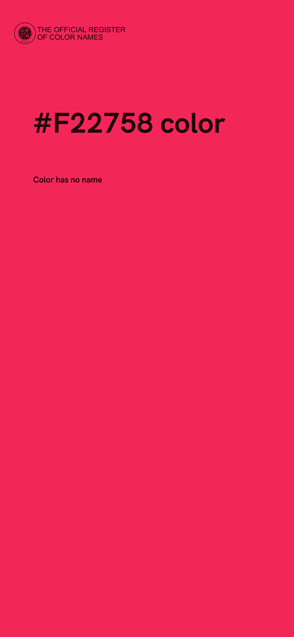 #F22758 color image