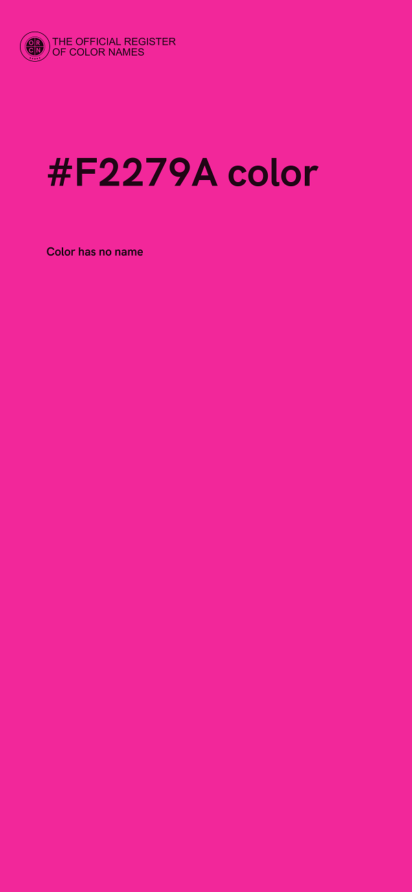 #F2279A color image