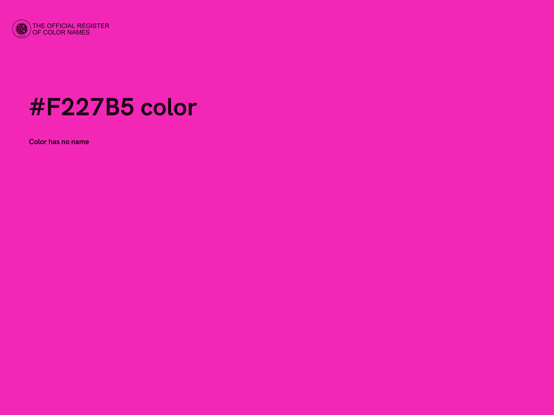 #F227B5 color image