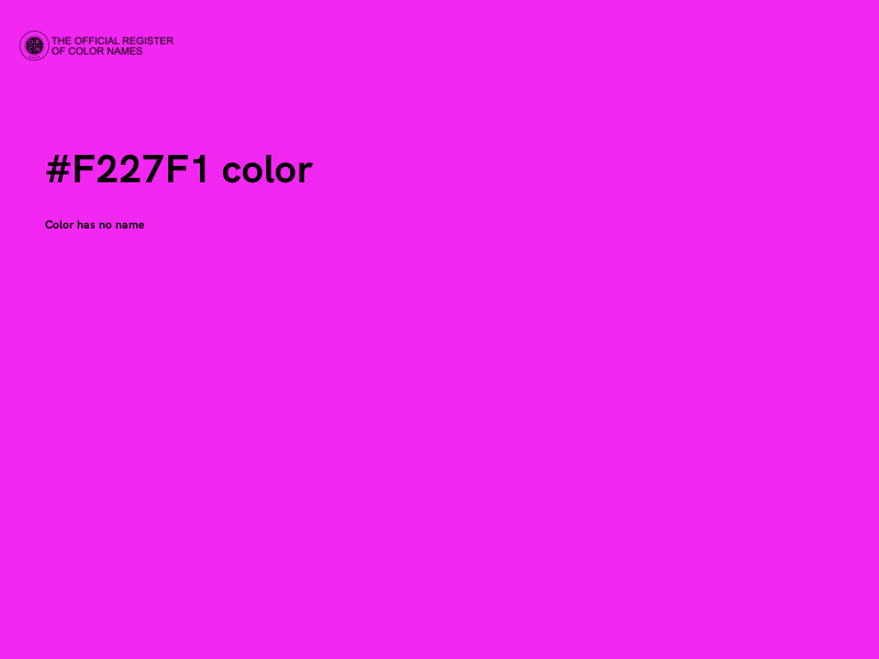 #F227F1 color image