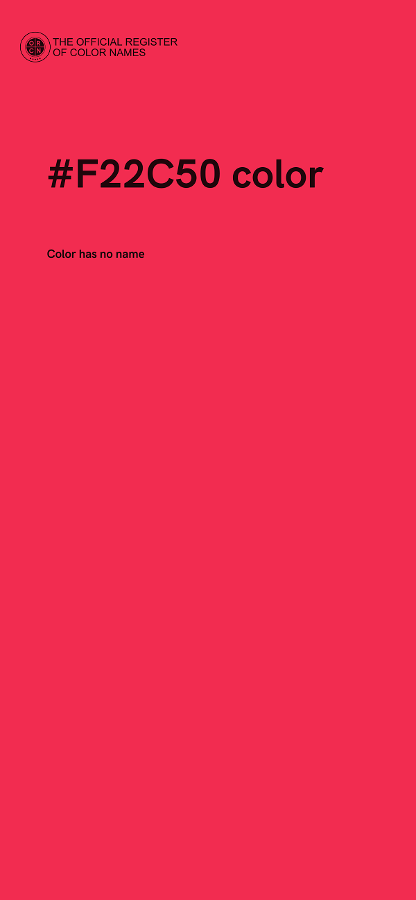 #F22C50 color image