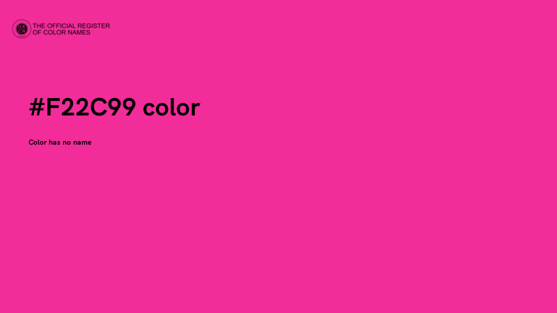 #F22C99 color image
