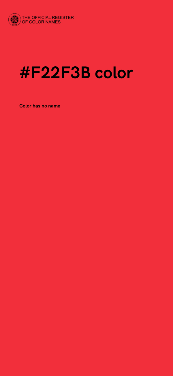#F22F3B color image