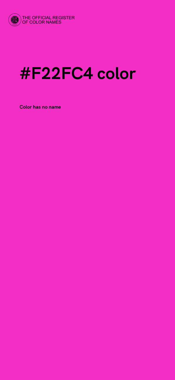 #F22FC4 color image