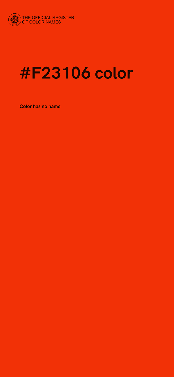 #F23106 color image