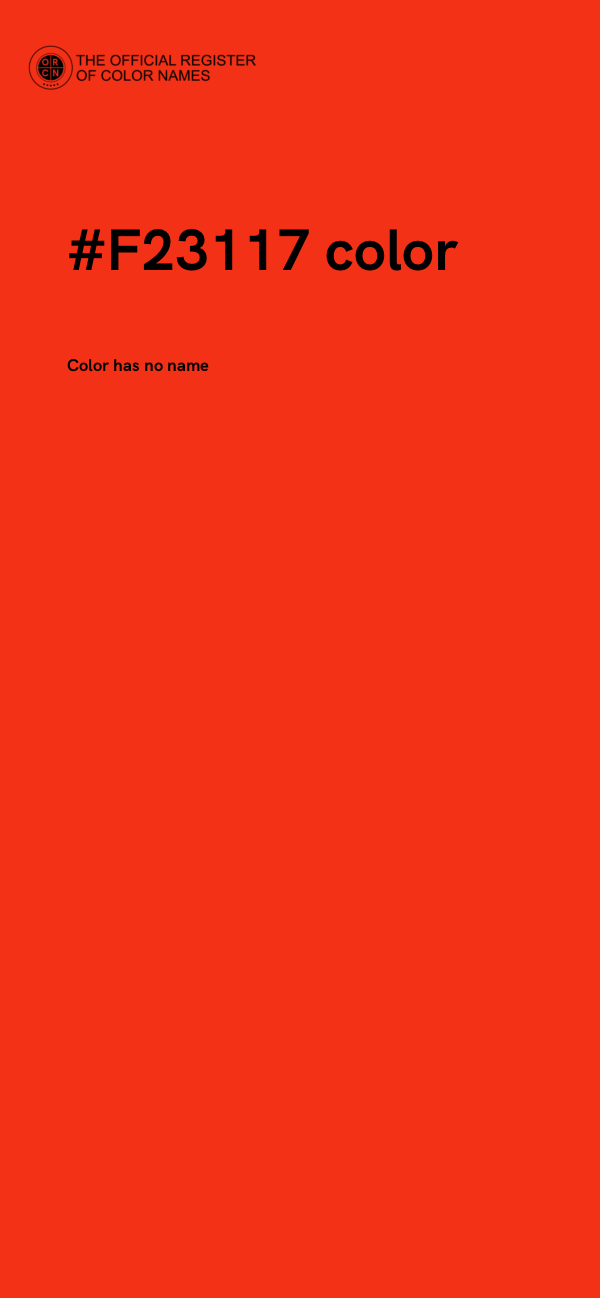 #F23117 color image
