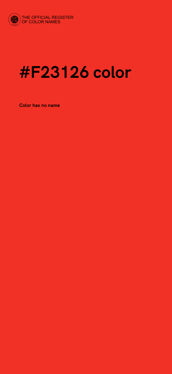 #F23126 color image