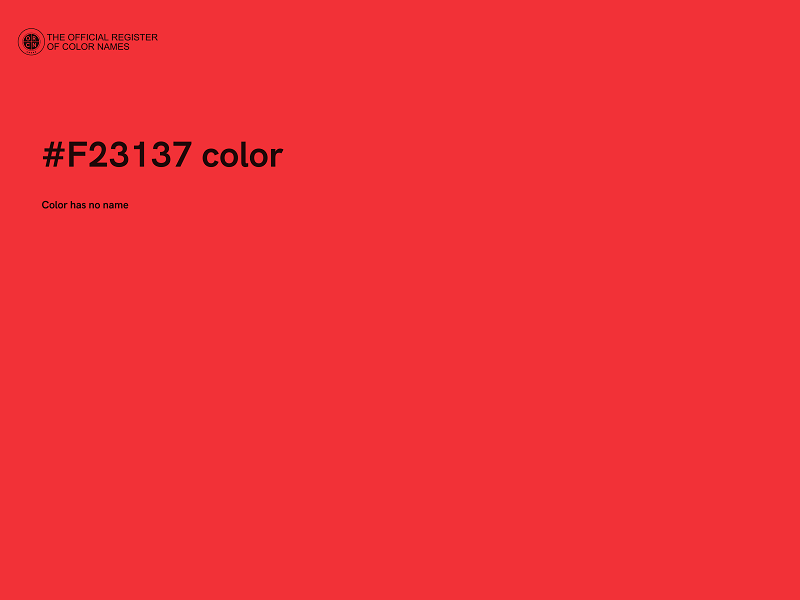 #F23137 color image