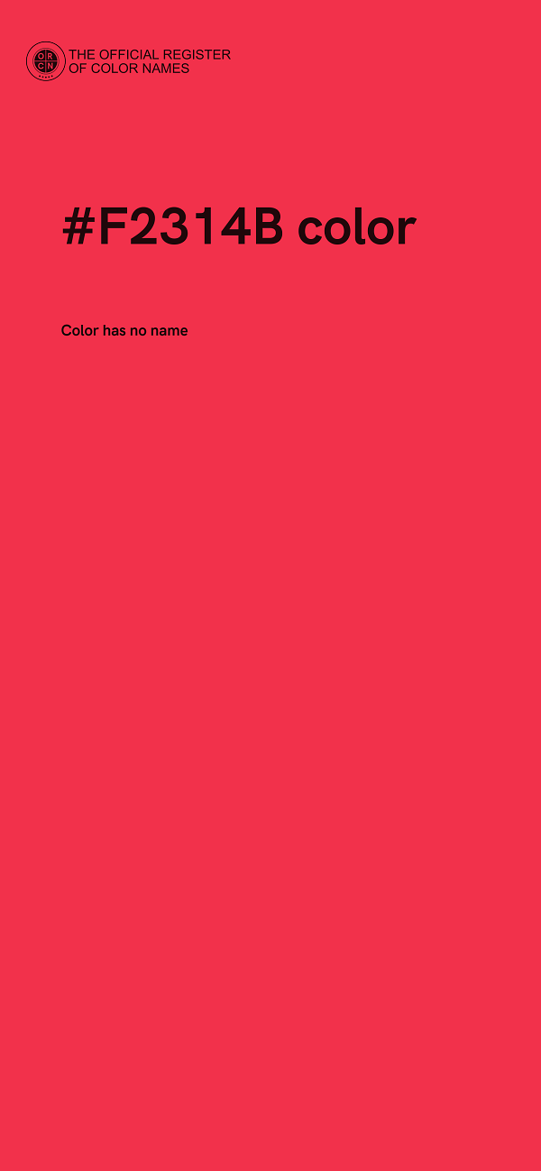 #F2314B color image