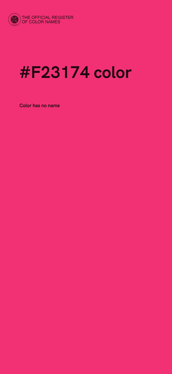 #F23174 color image