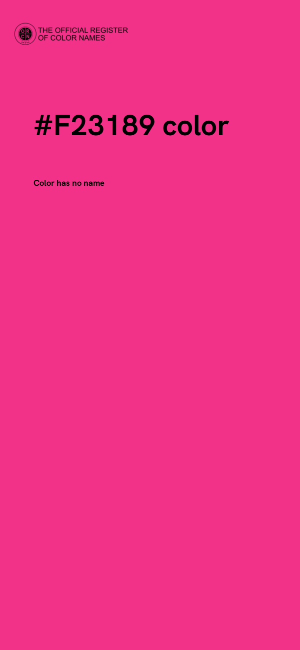 #F23189 color image