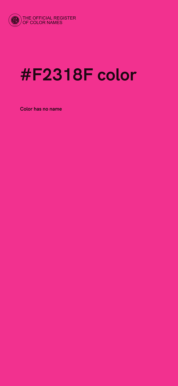 #F2318F color image